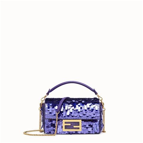 fendi mini baguette paillettes|Fendi mini baguette popular handbag.